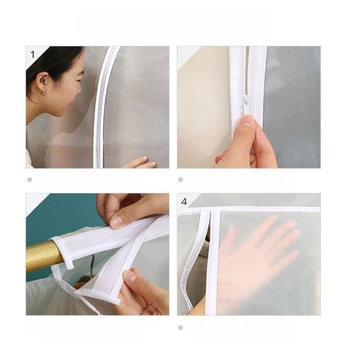 Transparent peva garment - transparent,